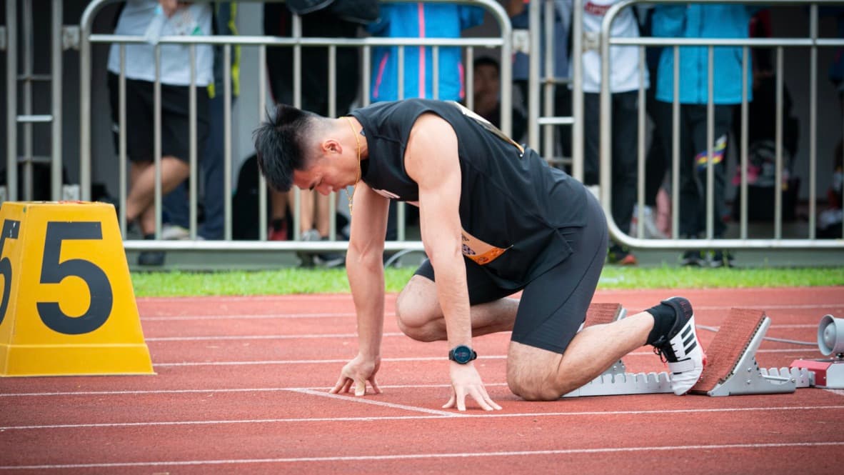 楊俊瀚是我國睽違25年，再度進入奧運男子100公尺賽事的選手。（圖／翻攝自楊俊瀚 Hank Yang臉書）