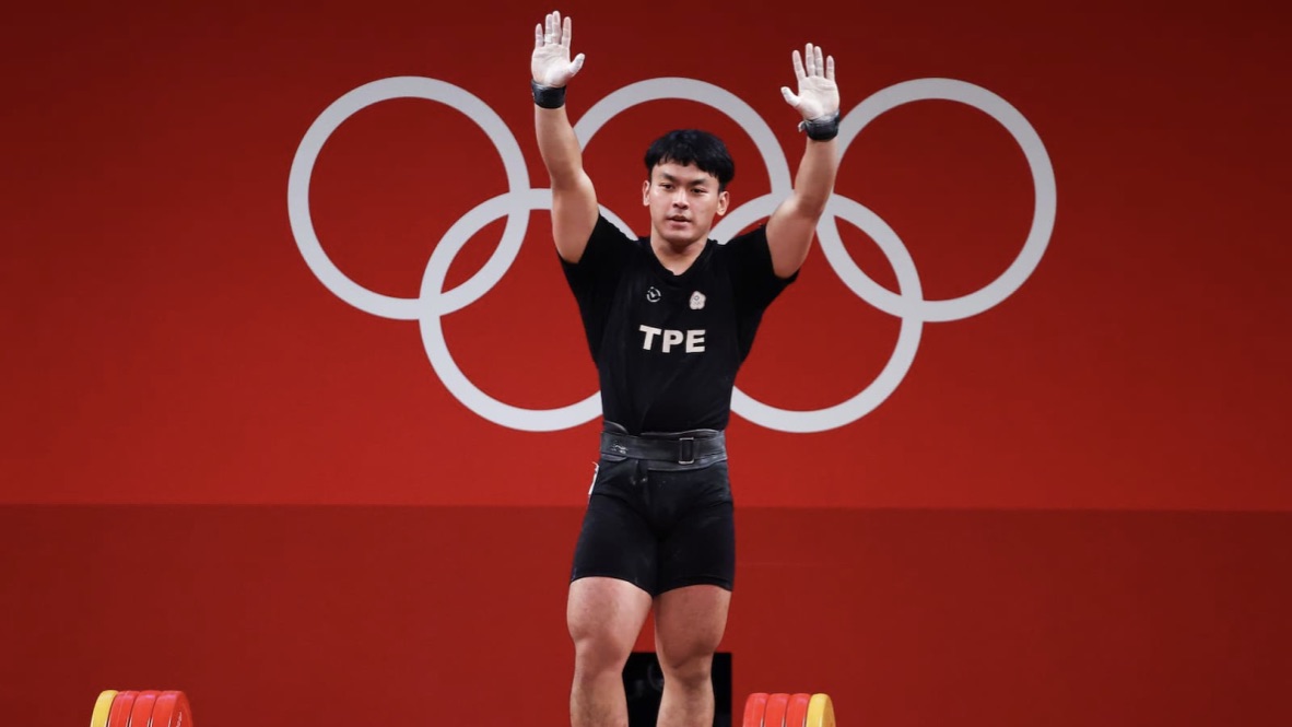陳柏任在奧運舉重男子96公斤級出賽，取得第五名佳績。（圖源／路透社）