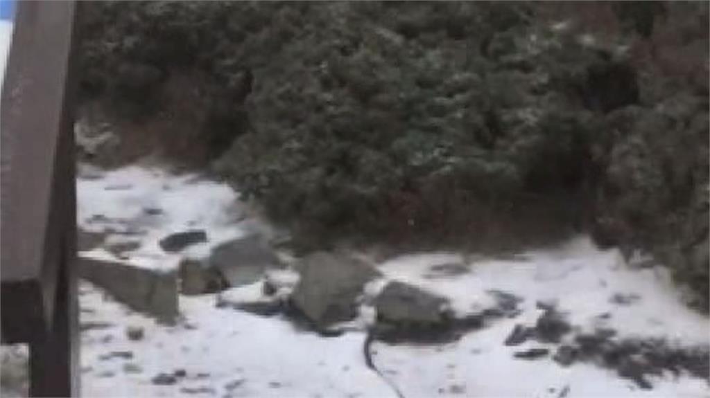 雪霸國家公園今（10）天上午降初雪。(圖／翻攝自Facebook @雪霸國家公園登山資訊分享站)