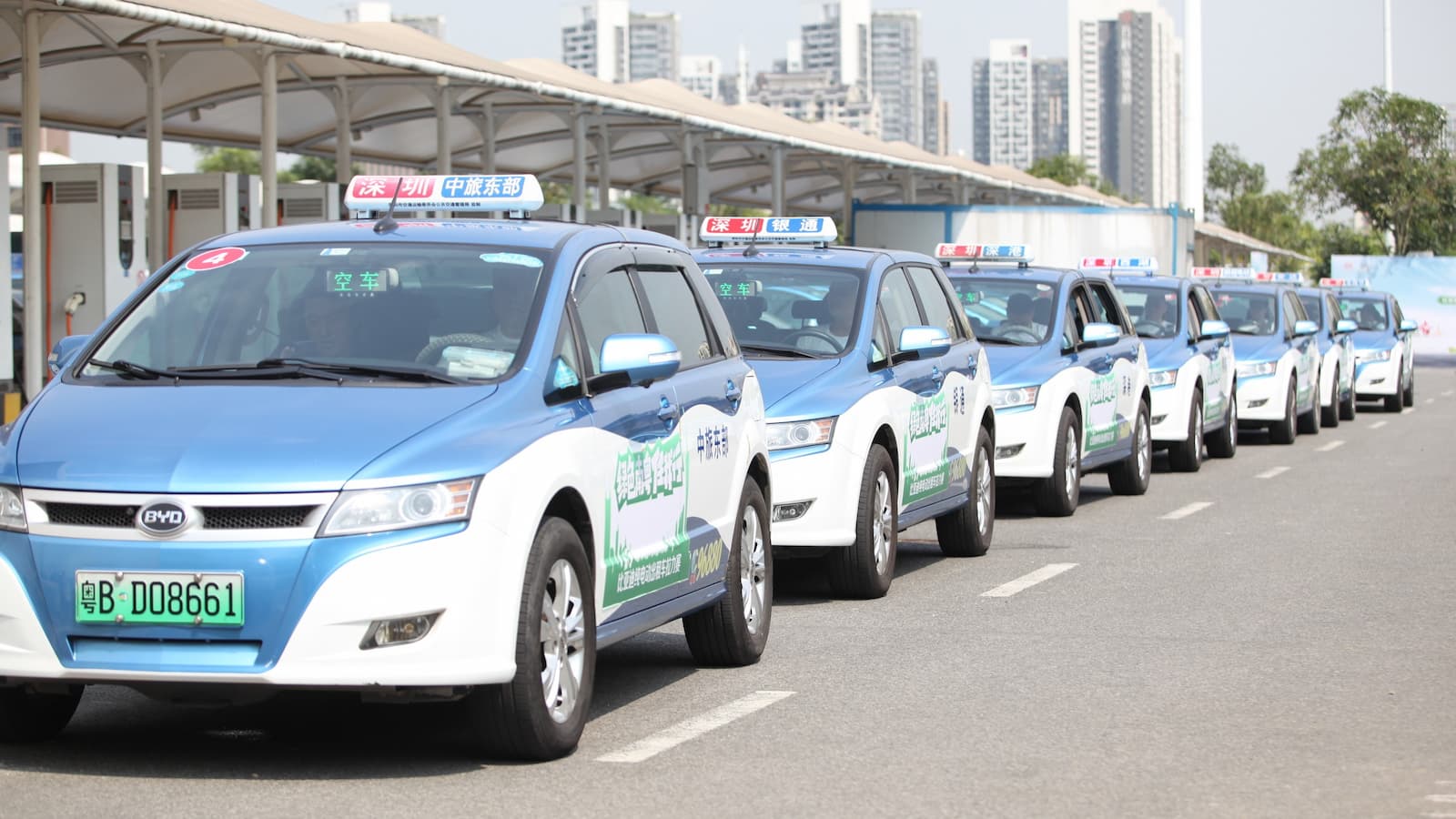 本周電動車族群大開資金派對，中國汽車集團比亞迪股價就創下歷史新高。（比亞迪電動車／路透社）