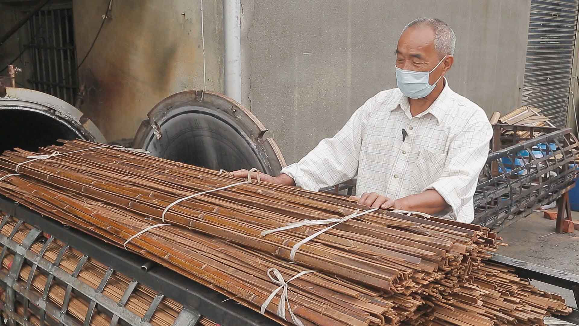 全台唯一鹿港竹蓆廠 發明不夾肉無線竹蓆