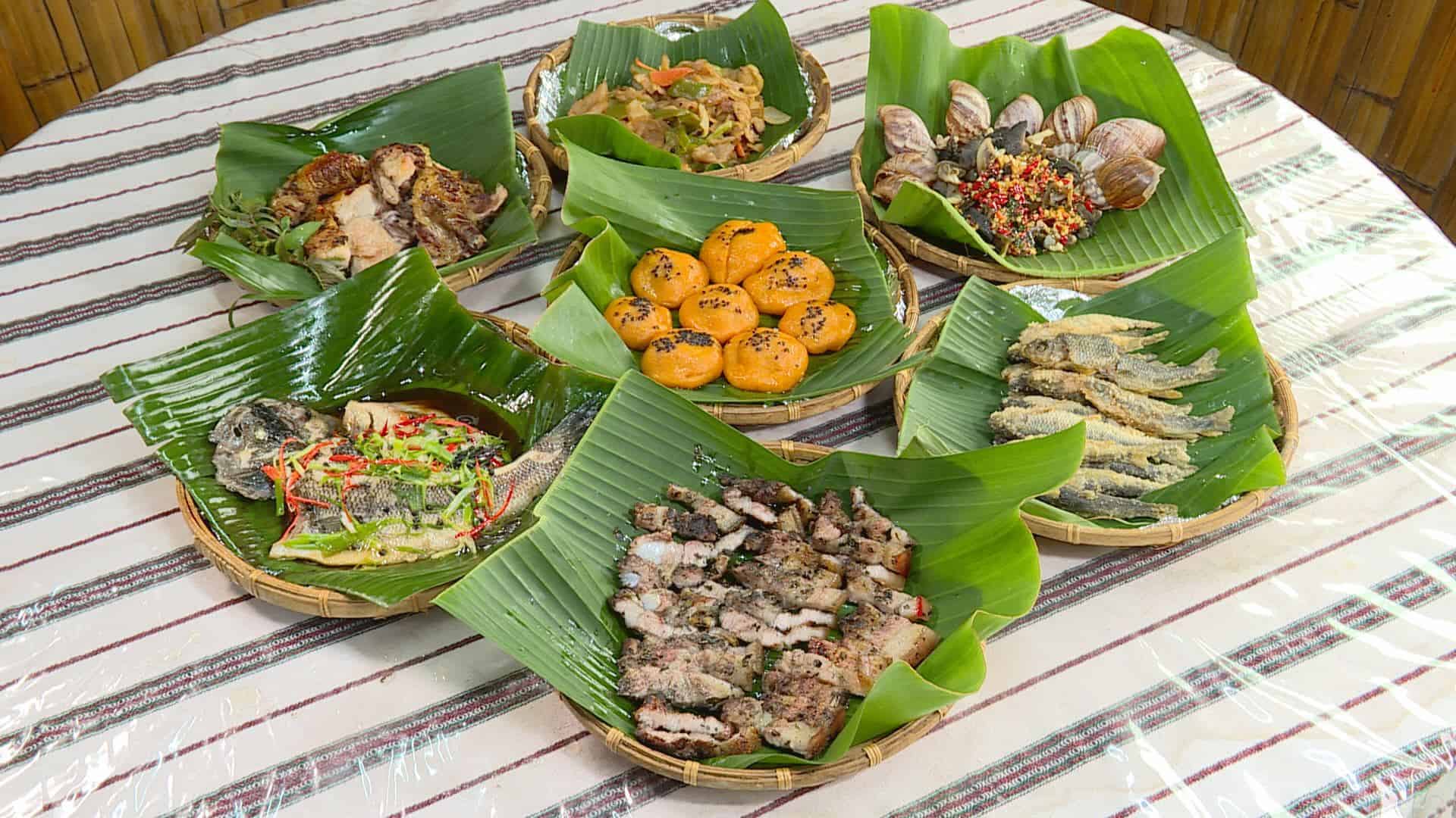 道地原住民風味料理，刺蔥馬告入菜，香氣迷人獨特。(記者林永偉／攝影)