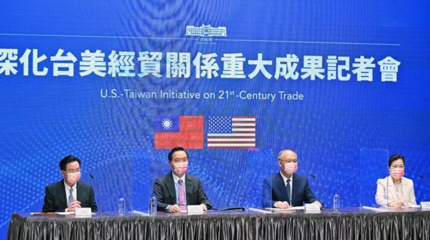 「台美21世紀貿易倡議」將簽署首批協定。圖／行政院提供（資料畫面）