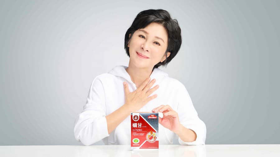 你滋美得邀請知名藝人吳淡如擔任健康食品「孅甘紅膠囊」年度代言人。（圖片來源／你滋美得提供）