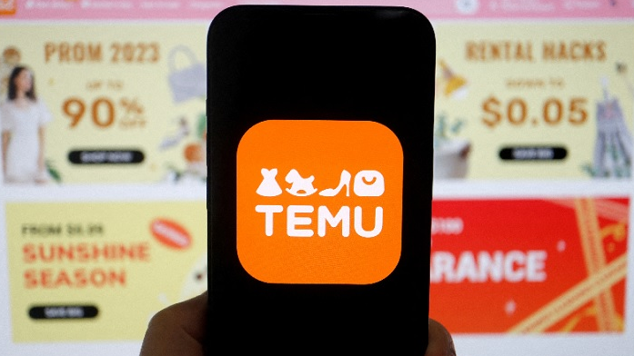 拼多多旗下跨境電商平台Temu在海外廣受歡迎。圖／路透社