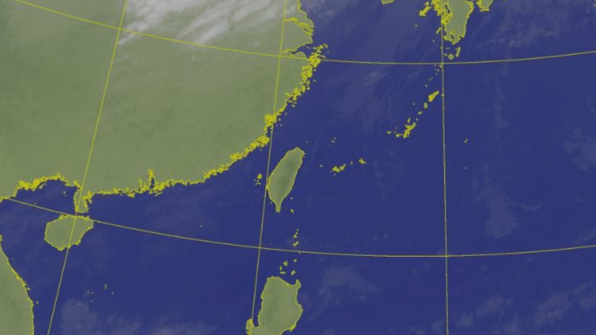今晚起鋒面接近，北台灣轉雨。圖／中央氣象署提供