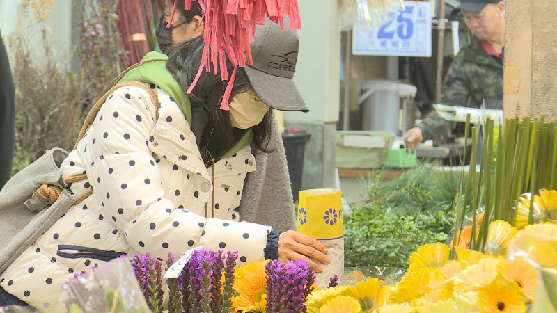 台北花市迎接龍年，宣布從2月5日~2月9日連續108小時不打烊。（圖／非凡新聞）