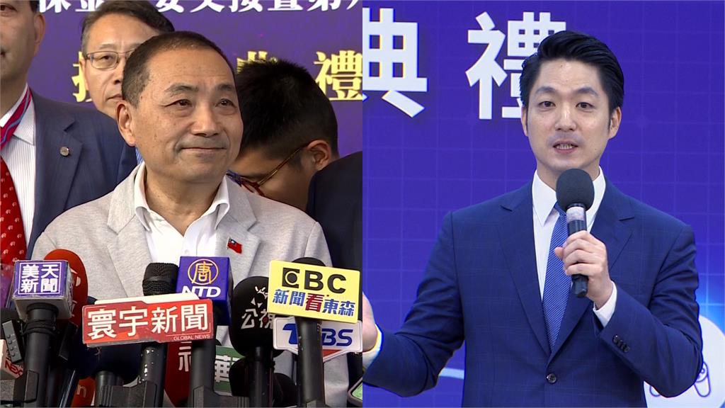 侯友宜、蔣萬安爭輝達研發中心。圖／台視新聞