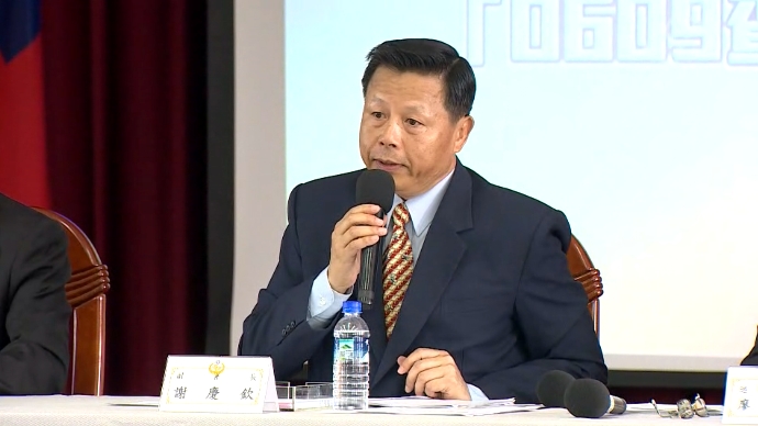 海巡署召開記者會說明中國偷渡客事件。圖／台視新聞