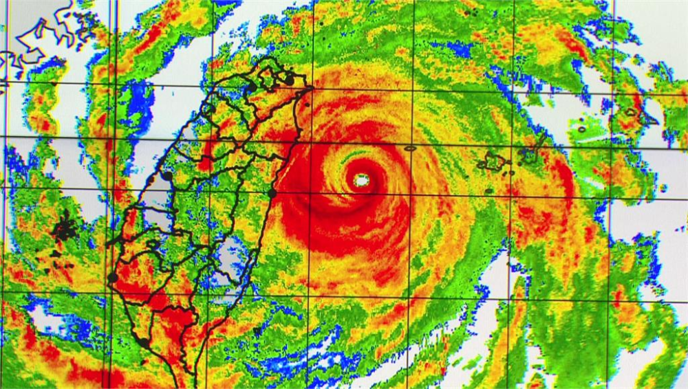 氣象署預測凱米颱風將登陸台灣，將成為8年來首個登陸的強颱。圖／翻攝自中央氣象局