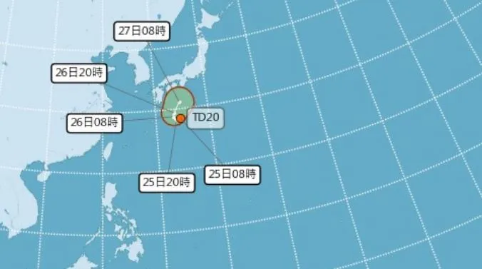 編號第16號（國際命名：CIMARON，中文譯名：西馬隆），預測未來往日本南方海面一帶移動，對臺灣無直接影響。圖／台視新聞