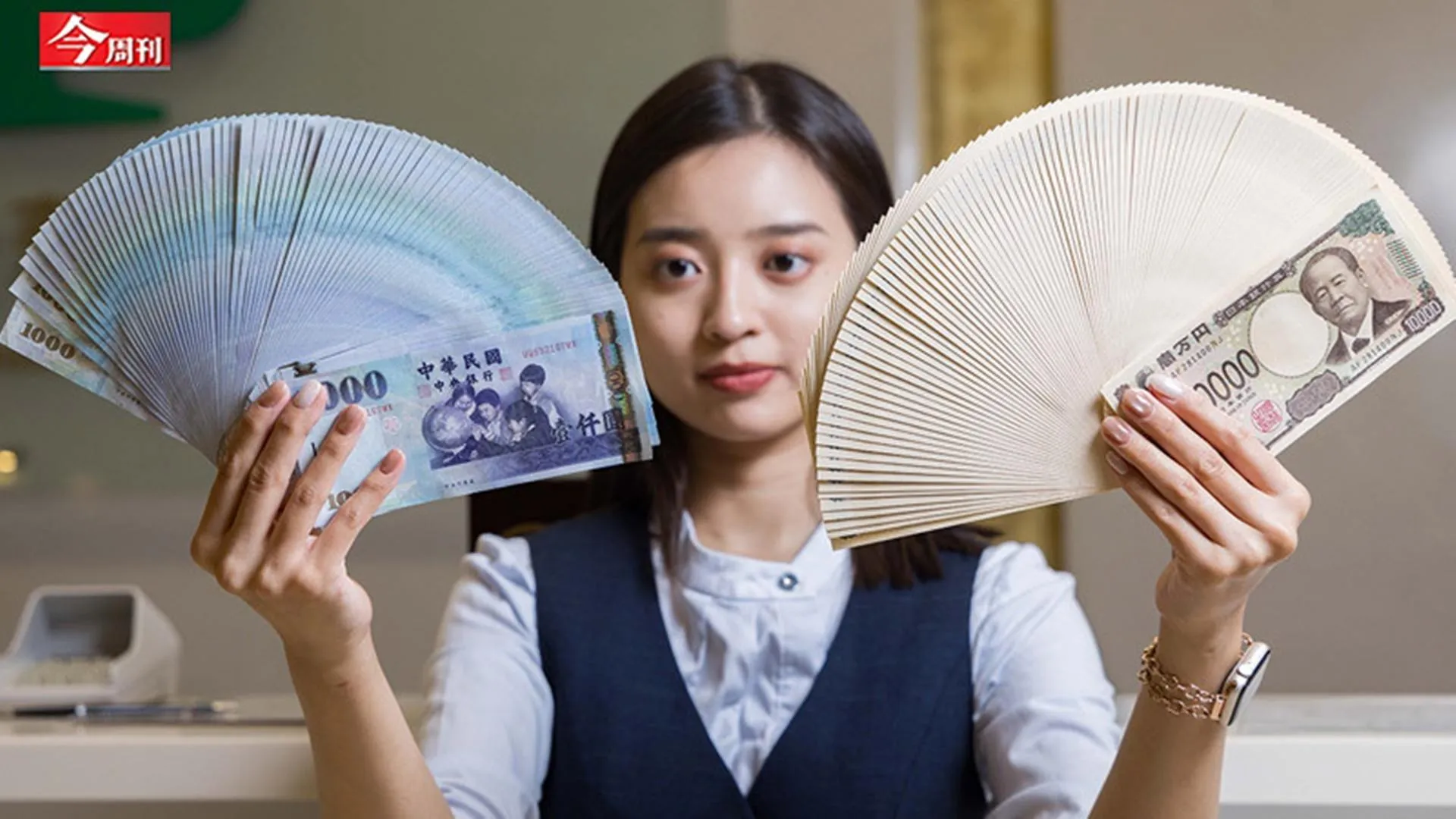 近日市場情緒恐慌，美元遭大幅拋售，帶動新台幣強升。（圖／今周刊攝影組）