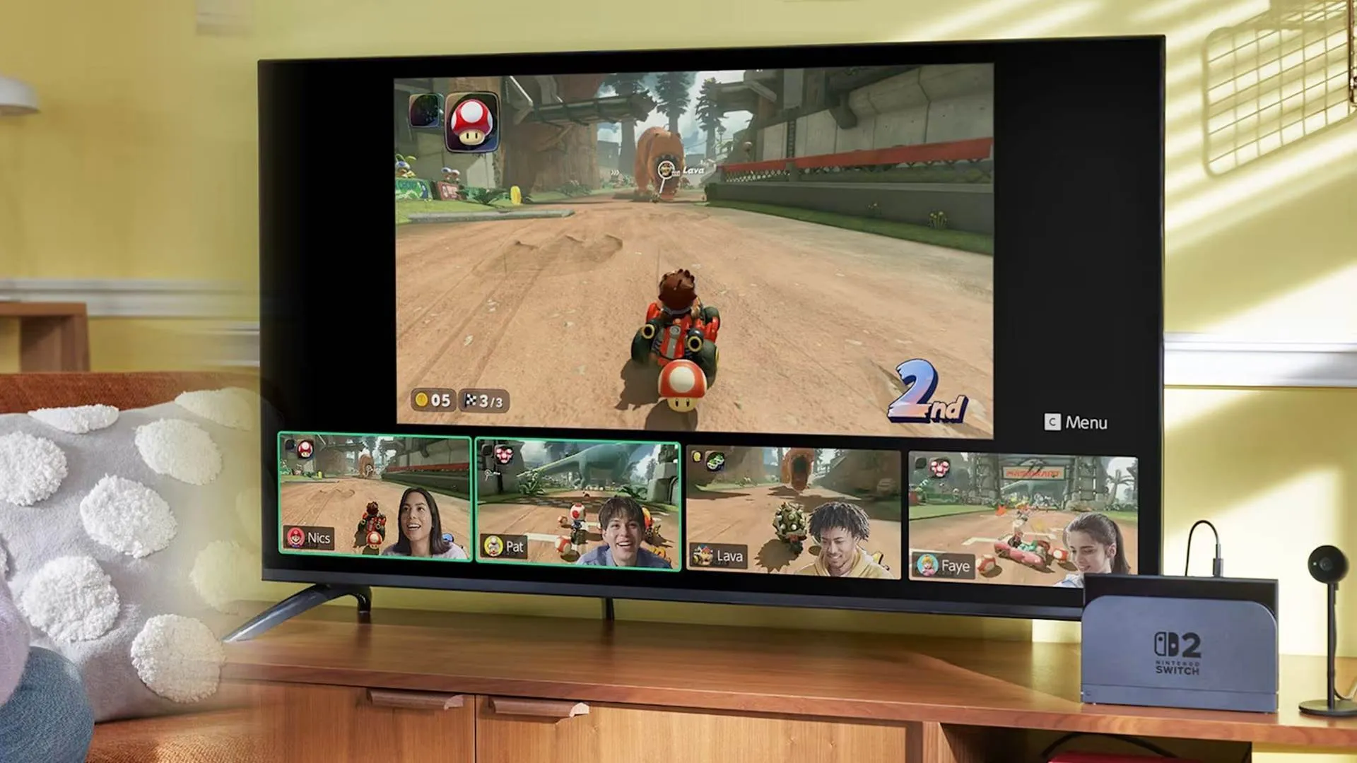 任天堂Switch 2才開賣短短4天，全球銷量就突破350萬台，創下歷史紀錄。（圖／翻攝自任天堂官網）