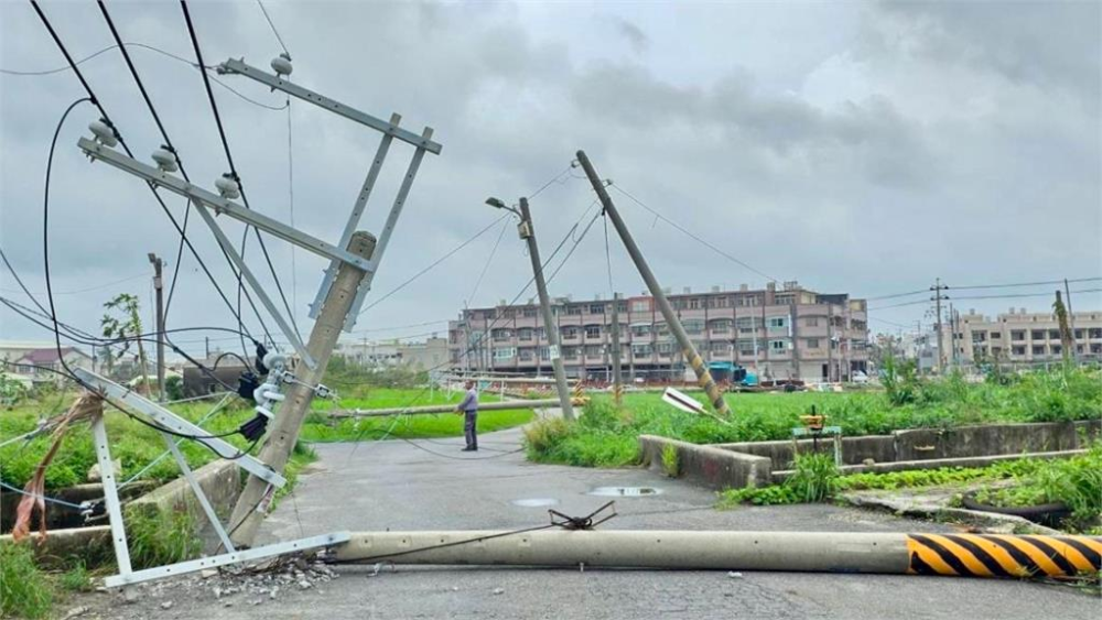 近7000戶仍停電！台電「重建20根電桿僅5戶復電」盼鄉親體諒。圖／台視新聞
