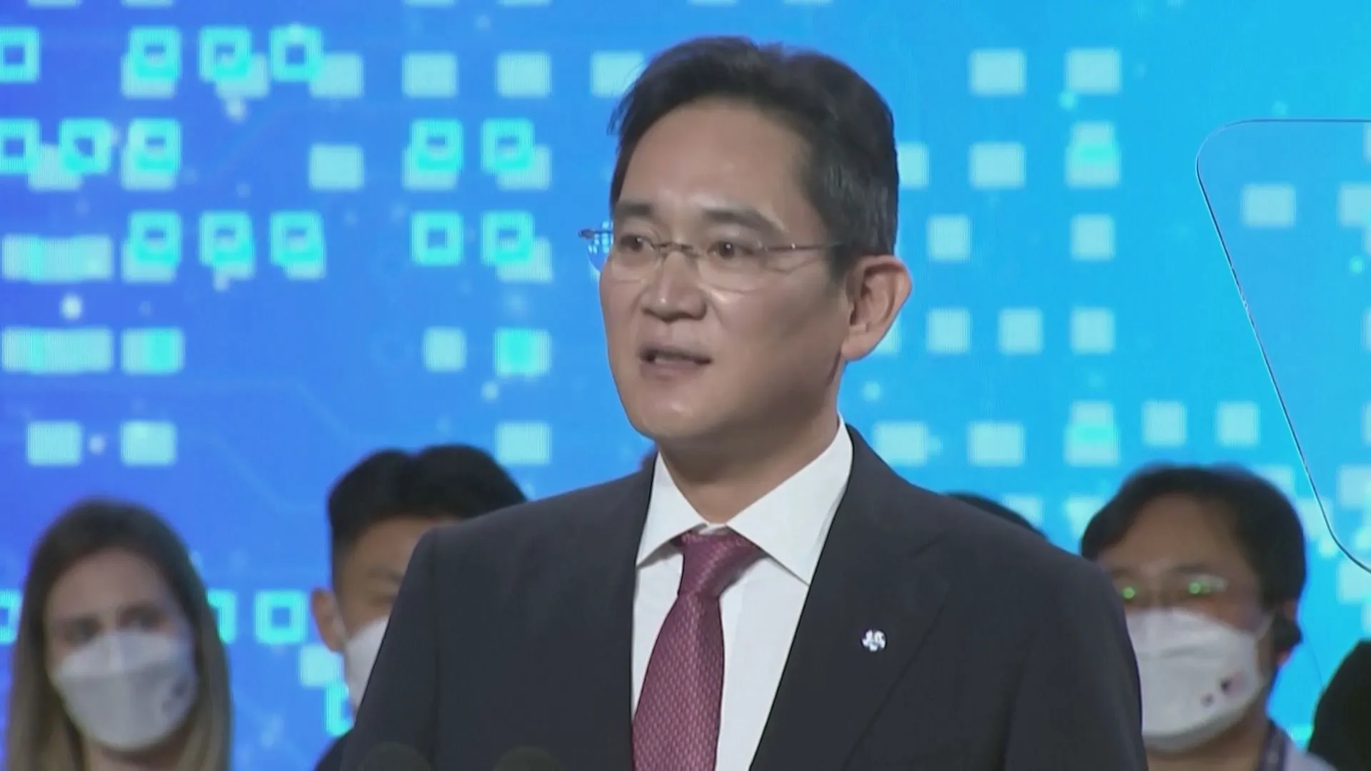 南韓三星集團會長會長李在鎔獲判無罪，結束多年法律纏訟。（圖／路透社）