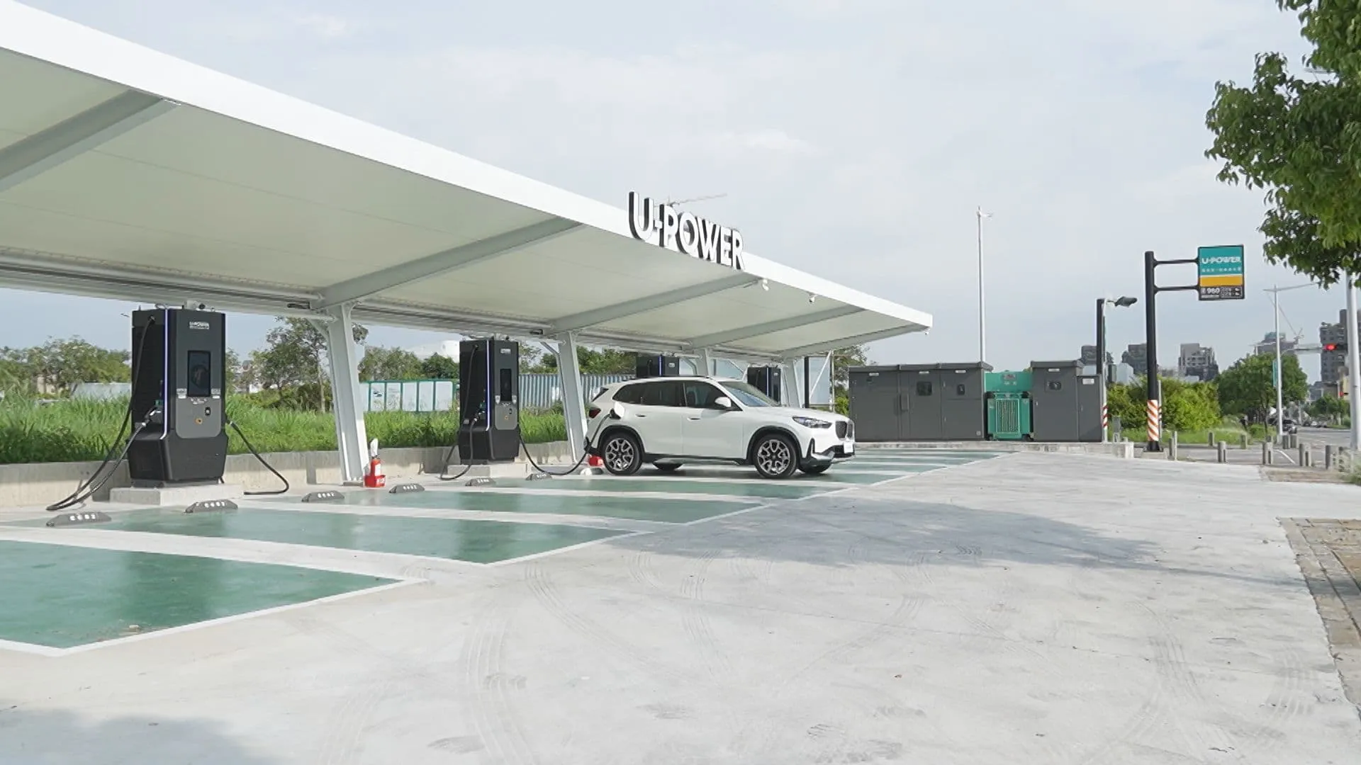 U-Power汽車充電樁充電站。（圖／非凡新聞資料照）