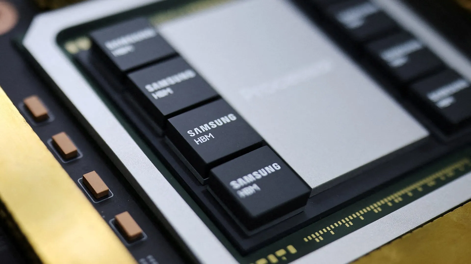 三星記憶體產品示意圖。（圖／路透社）