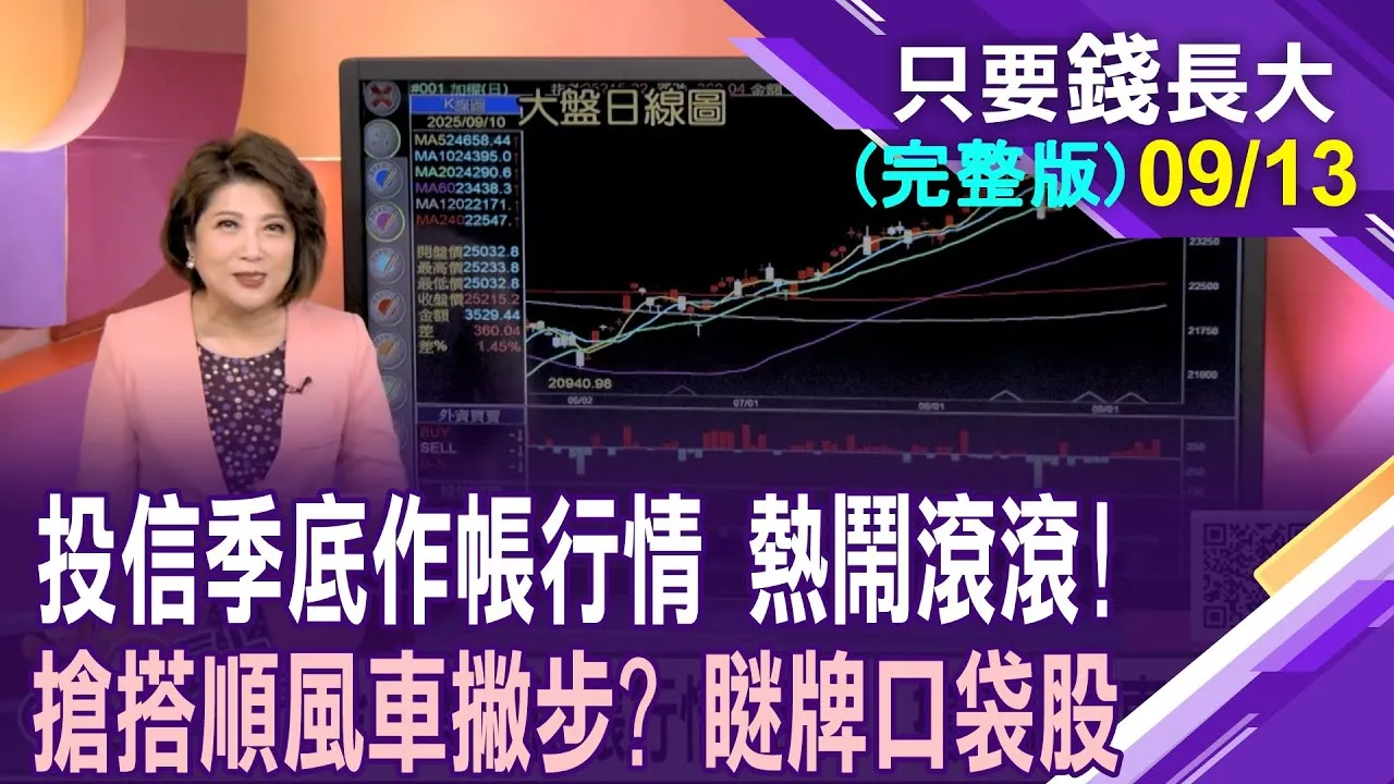 投信季底作帳or結帳?法人籌碼大亂鬥,誰會被掃出去?沒有慧根也要會跟 績效最好的三大主動ETF買什麼?輕鬆上轎?