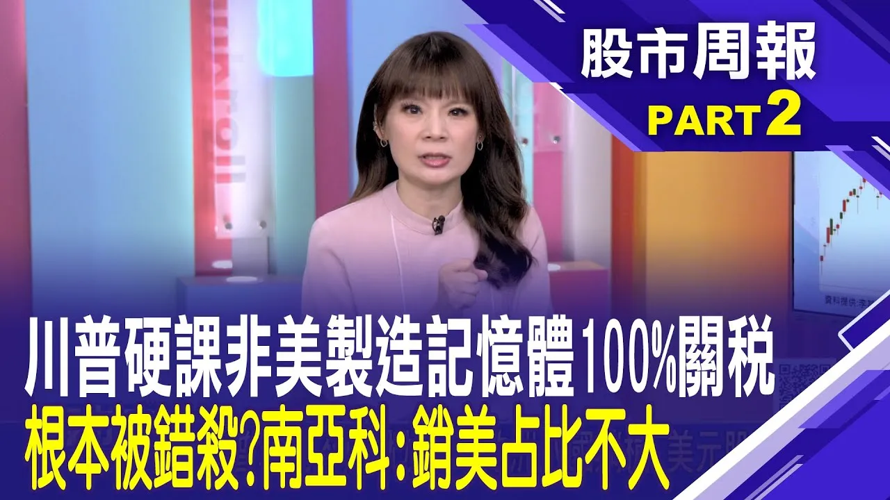 記憶體被錯殺?川普逼宮不在美設廠就課重稅 南亞科:不赴美 銷美占比不大*曾鐘玉 (李冠嶔)