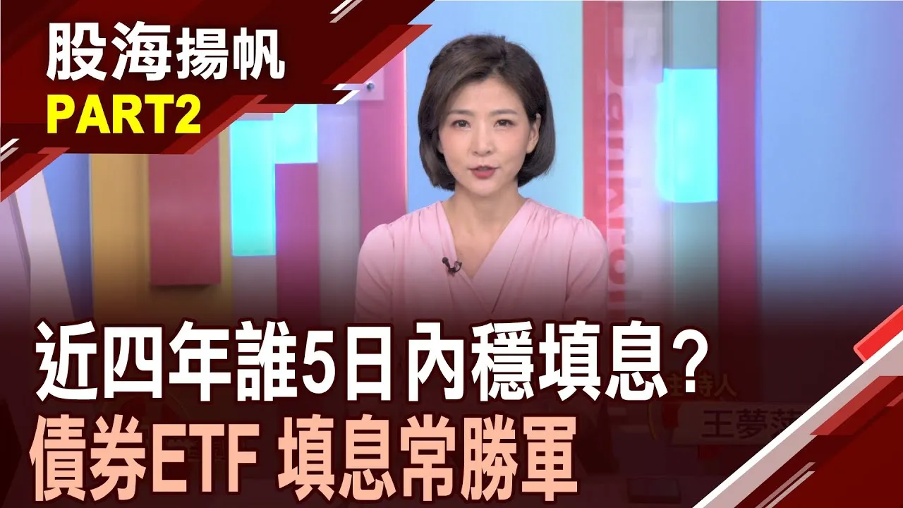 (有CC字幕)下周除息股有誰? 強勁"填息股"大預測 脫穎而出?追價買盤? 棄息賣壓? 台股ETF除息"我該參與嗎"?20250614-2股海揚帆*王夢萍 呂漢威 @ustvbiz